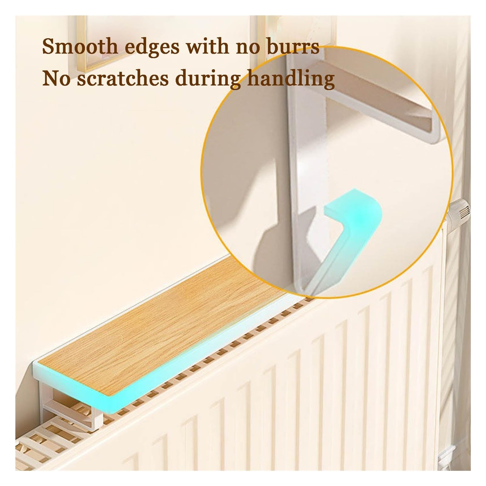 Estante organizador de radiador, resistente al calor, para pasillo y sala de estar, solución de almacenamiento decorativa para radiadores, diseño montado