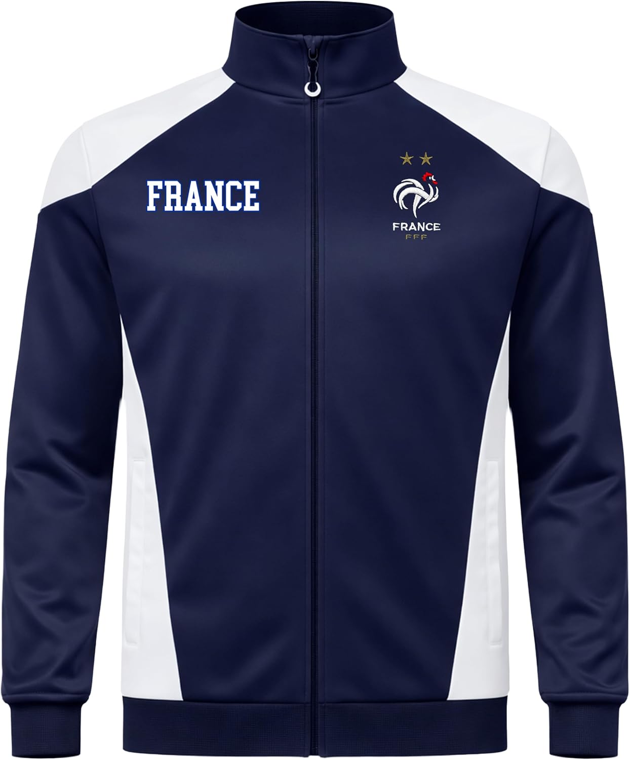 Icon Sports Officially Licensed French Football Federation Track Jacket - Unisex Adult - Image 3
