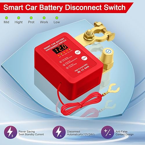 Miniatura 6 de Interruptor inteligente de desconexión de batería de 12 V con control remoto, perfecto para automóviles, camiones, caravanas y cuatrimotos, cuenta