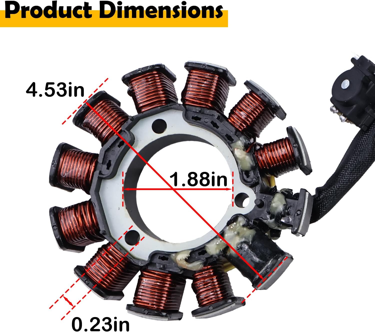 3087168 Stator Compatible with 1999-2004 Polaris Ranger Magnum Scrambler Sportsman ATP 400 425 500