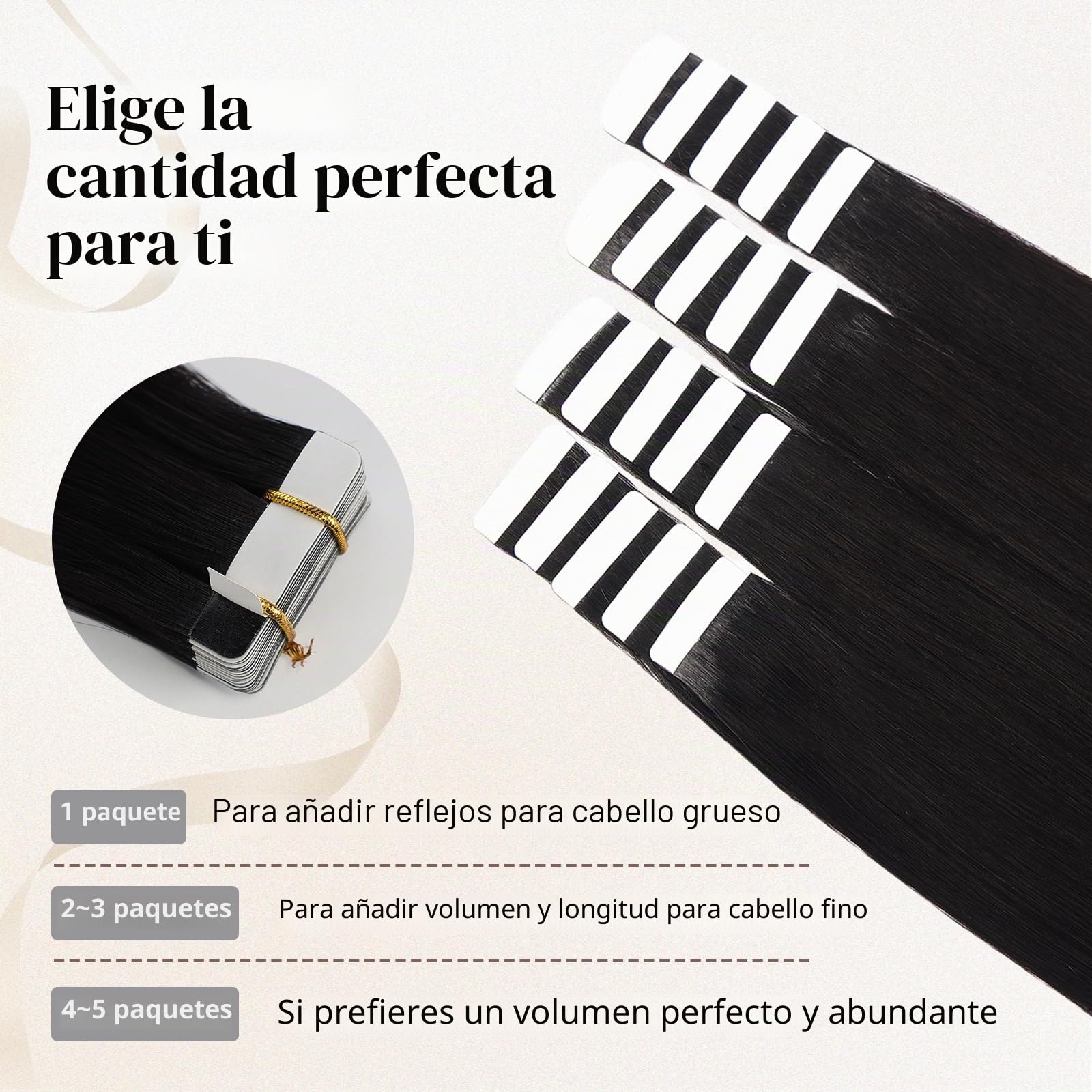 Extensiones Adhesivas Pelo Natural 20pcs Extensiones Pelo Natural 35cm Negro natural Extension de Cabello Naturales Invisibile Cabello Humano Naturales 40g(14inch,1B#)