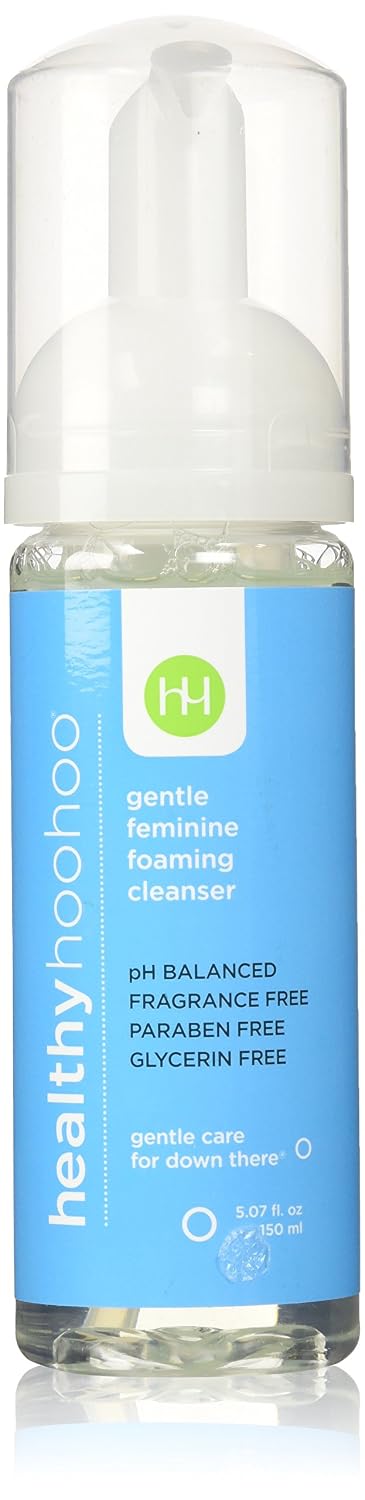 healthy hoohoo Gentle Feminine Foaming Cleanser - All Natural, Paraben- and Fragrance-free (5 fl oz)