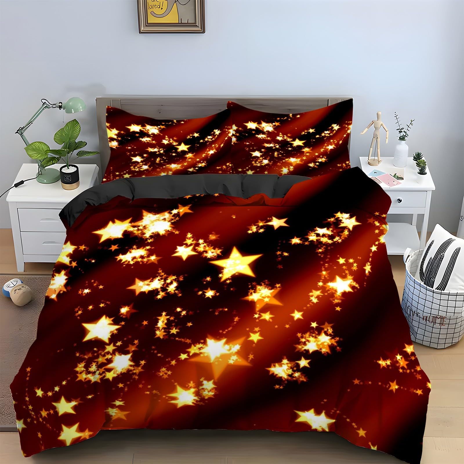 Ensemble de literie 3 pièces Noël 90x190 en microfibre, le cadeau idéal pour enfant