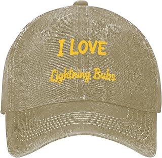 I Love Lightning Bugs, Firefly Lovers Adult Baseball Cap Cowboy Hat