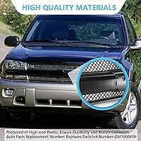 Vista 5 de Perfit Liner Piezas de repuesto delanteras de rejilla negra y gris, moldura negra compatible con Chevy Trailblazer 2002-2005 Reemplazo
