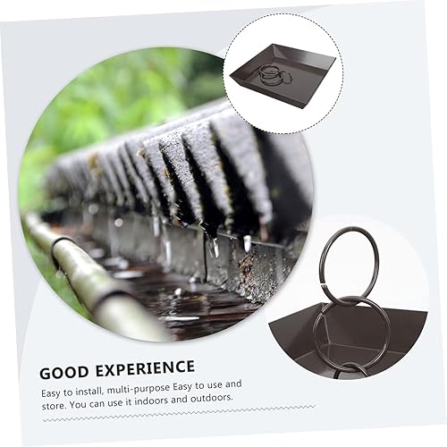 Miniatura 8 de Lluvia cadena receptáculo cuenca pp cuenco decorativo agua lluvia cuenca suministros para el hogar fácil de instalar óxido