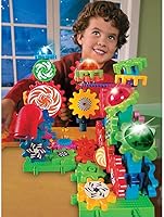 Vista 6 de Learning Resources Juego de luces y construcción de acción de engranajes, actividades STEM, habilidades motoras finas, kit de explorador para niños