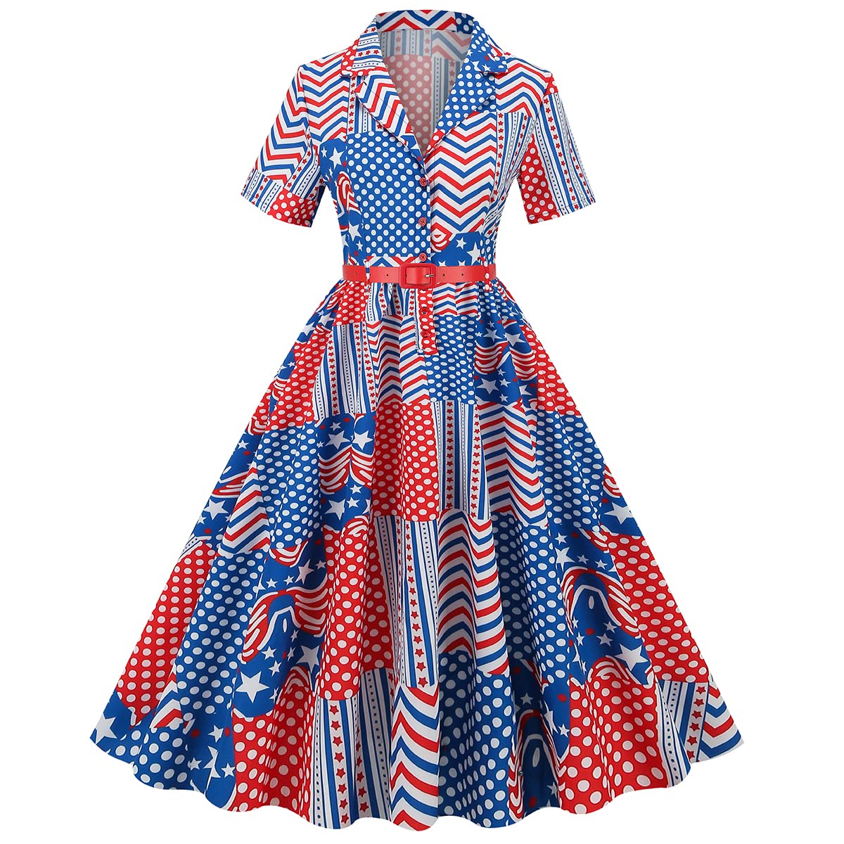 Robe de cocktail vintage années 50 Audrey Hepburn années 1950 à revers cranté vintage col en V avec ceinture