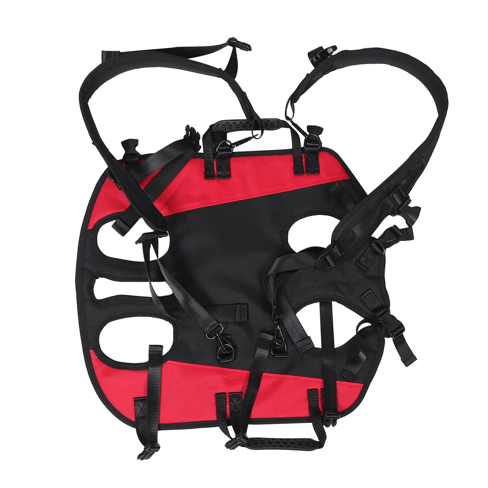 Verstellbarer Hunderucksack für Kleine Hunde Atmungsaktiver Outdoor Tragetasche mit Doppelt Gepolsterten Schultergurten und Sicherem Schnallensystem für Wandern und Reisen