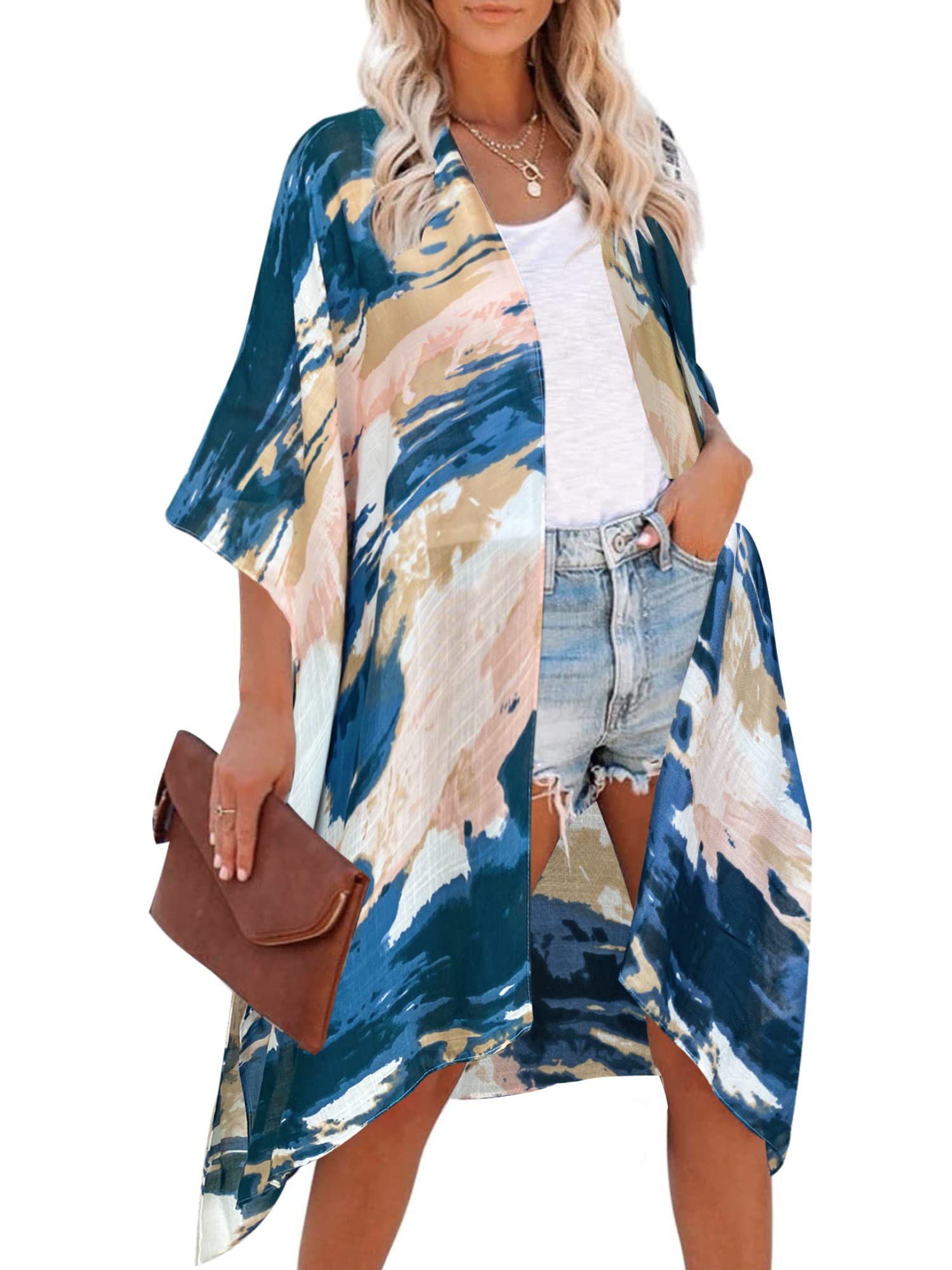 Moss RoseWomen Summer Bikini Kimono Bathing Suit Cover Ups for Swimwear