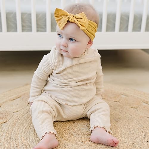 Miniatura 5 de Prohouse 16 diademas de nailon para bebé, cintas elásticas para el pelo para bebés, niñas, recién nacidos, niños pequeños y niños pequeños