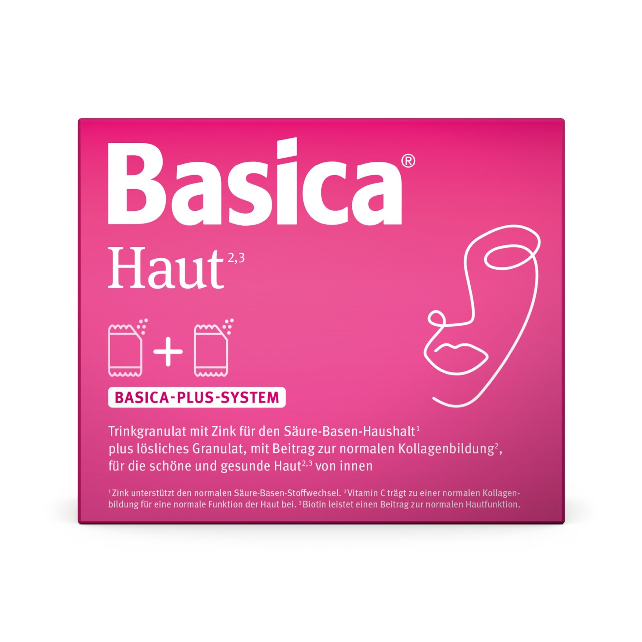 Basica® Haut Basenpulver im Doppelsachet | Säure-Basen-Balance & eine schöne, gesunde Haut von innen* | laktose- & glutenfrei & ohne Zucker | basische Mineralien und Spurenelemente | 30 Doppelsachets