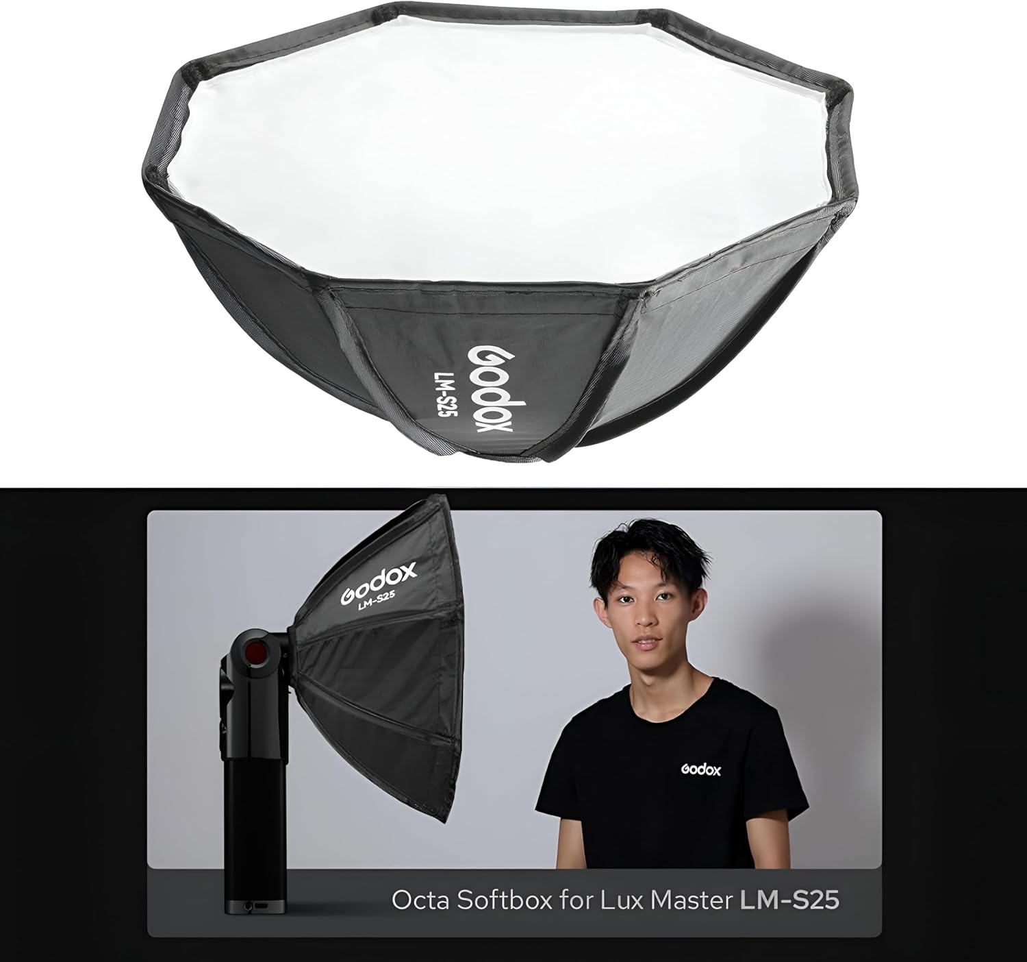 GODOX LM-S25 Octa Softbox for Godox Lux Master Retro Camera Flash