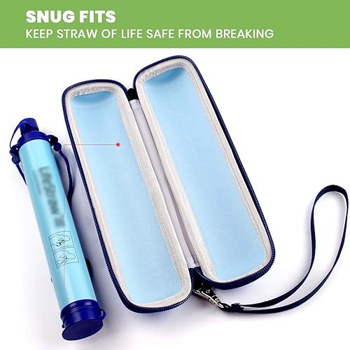 Miniatura 2 de Funda de viaje para Lifestraw de acero personal para purificación de aguas residuales, senderismo, mochileros, equipo de campamento, bolsa