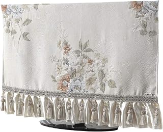 New Chinese TV Cover Dust Cover 55 Inch LCD TV Dust Cover Wall-Mounted Home Dust Cross(Color: Beige Size: 47/50 in) (Beige 40/43 in)