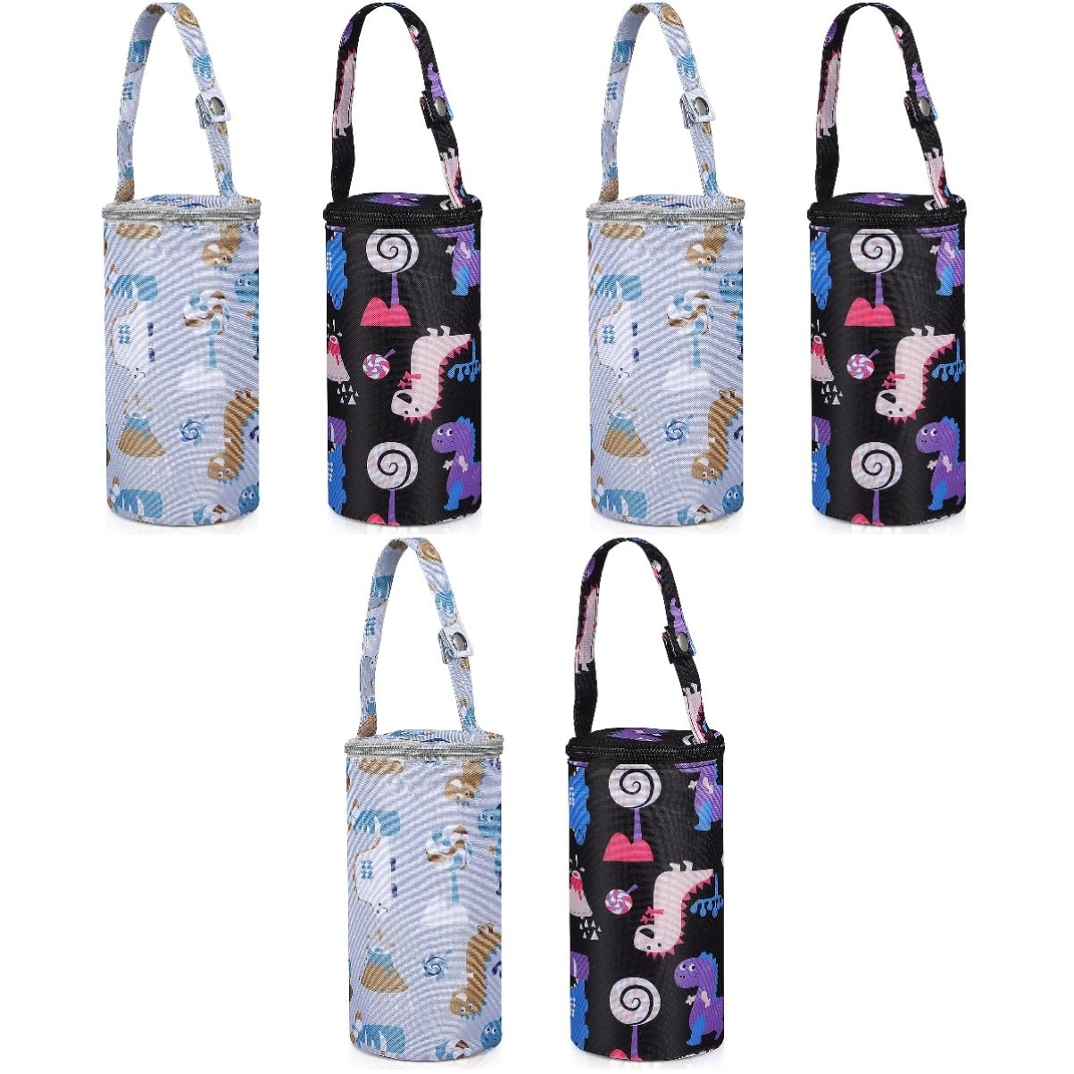 STOBOK Bolsas De Almacenamiento para Biberones 3 Juegos Aislantes para Viajes A Prueba De Fugas Portátiles 2 Unidades X 3