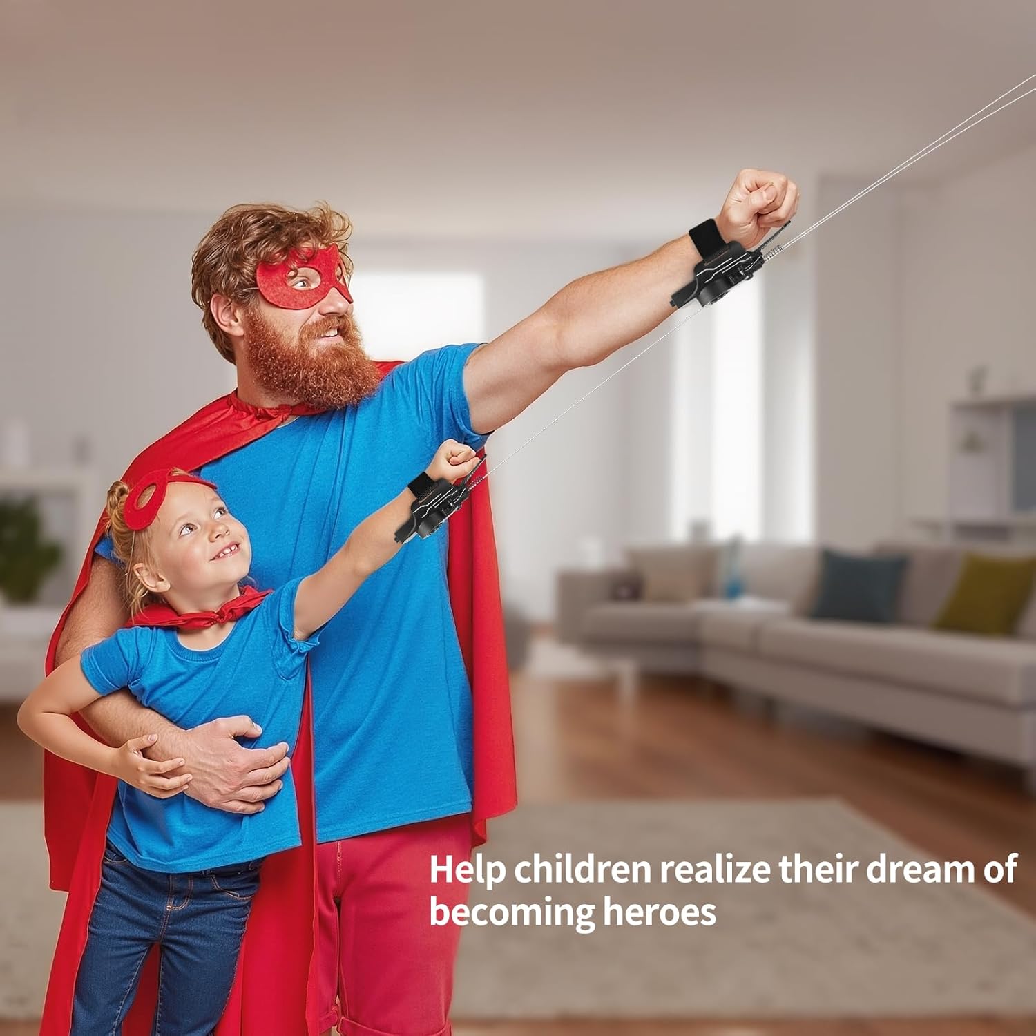 3 Colors Spider Web Shooter with Gloves, USB Charging Web Launcher with 8ft Range Instant Retract Sticky Webs and Suction Cups, Can Grab Small Objects