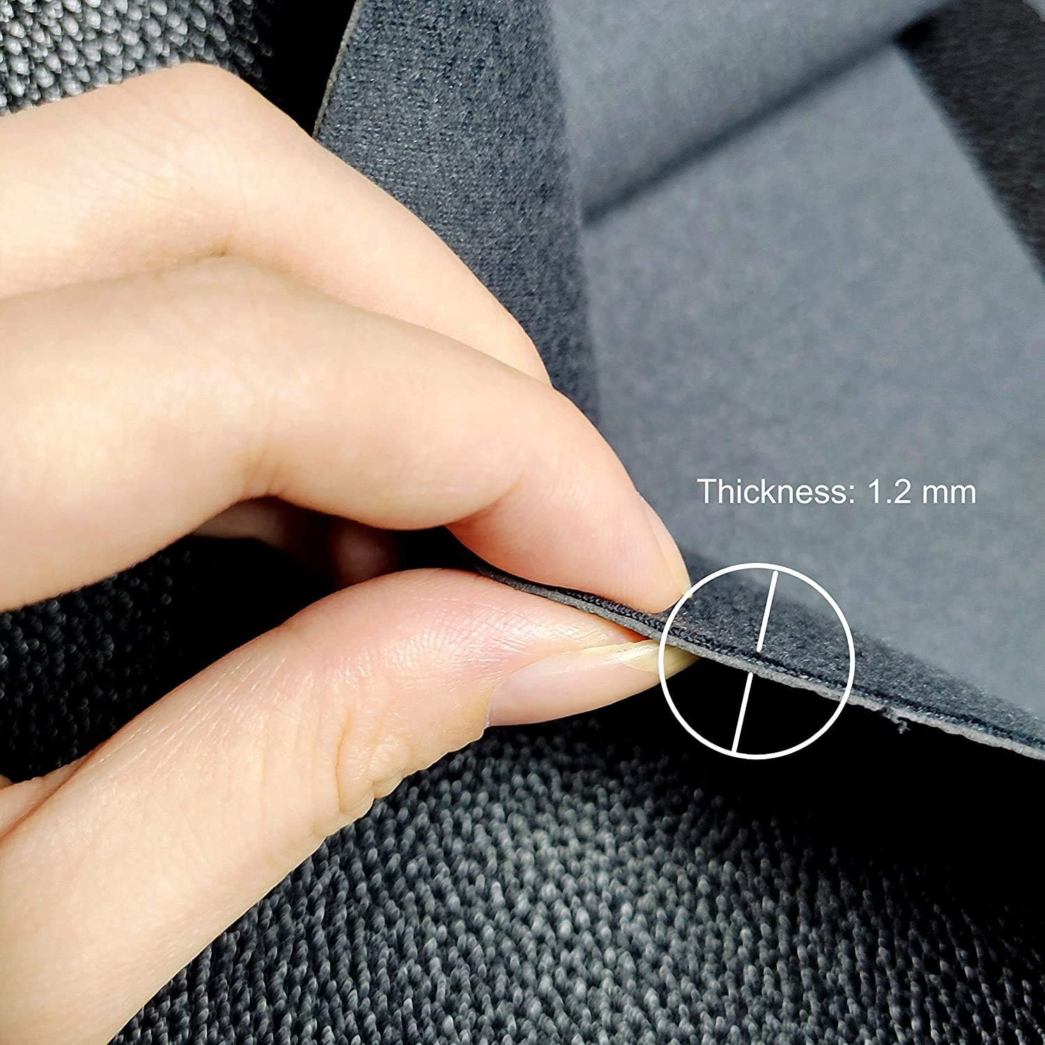 AOUXSEEM 11.8" x 52"(30cm x 132cm) Faux Leather Roll for Bows Earrings Handbag Wallet Sewing Craft Making,Classic Black - Image 5