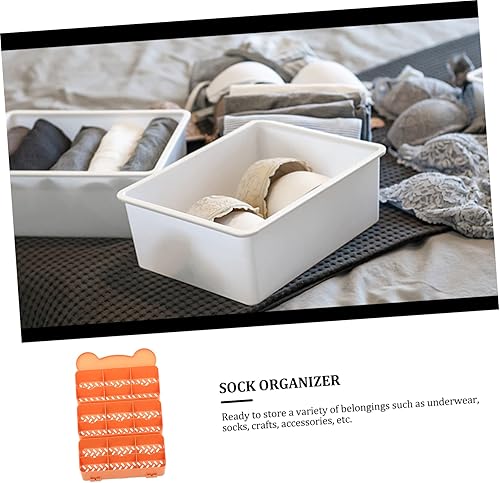 Miniatura 3 de ABOOFAN Caja de almacenamiento de calcetines, organizadores de armario y almacenamiento para colgar ropa interior, divisores de ropa interior,