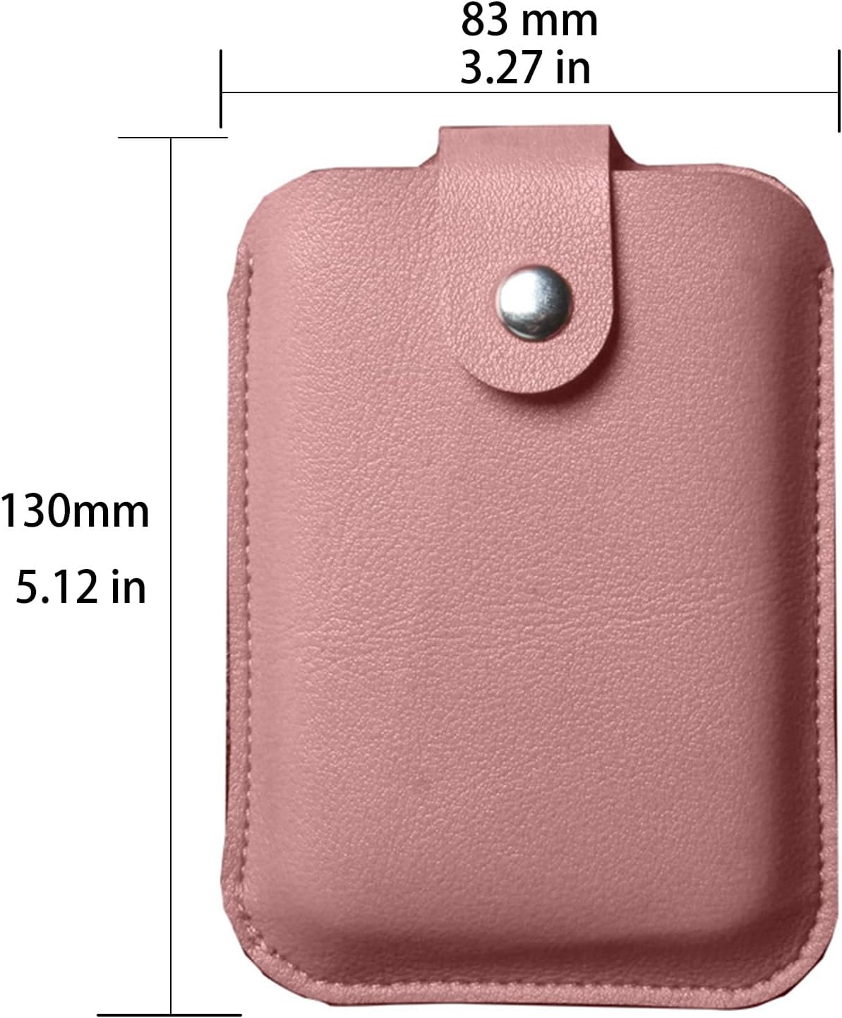 Carrying Case for Xteink X4 E-Book Reader 4.3", PU Storage Bag with Snap Button,Pink