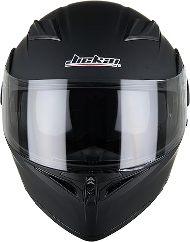 Miniatura 4 de Casco de motocicleta de cara completa con doble visera, protector solar abatible modular para motocross, aprobado por DOT (negro mate, L)