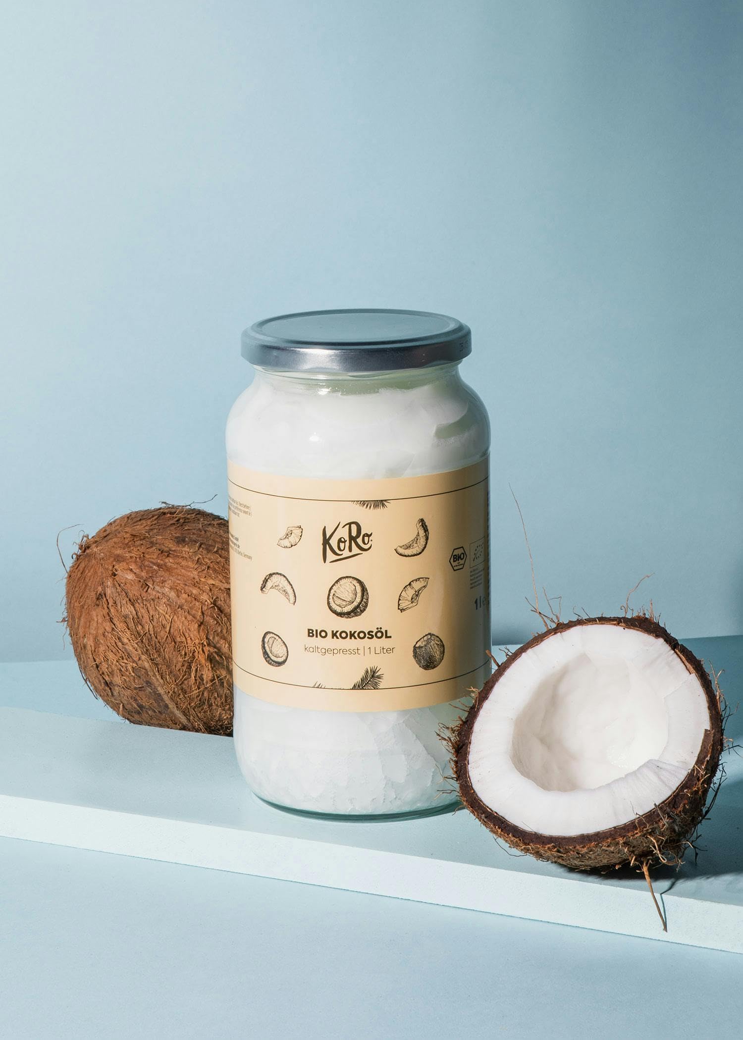 KoRo - Huile de coco bio 6 x 1 L