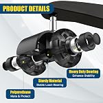 Office Chair Wheels Casters-Protection for Hardwood Floors and Carpet, Heavy Duty Silent Computer Chair Wheels with Standard Stem 7/16″* 7/8″(11mm*22mm),Office Chair Wheels Replacement (Black)