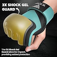 Vista 93 de WYOX Guantes interiores de boxeo de gel para hombres y mujeres, correas de muñeca rápidas de 31.5 in, protección acolchada para nudillos para Muay