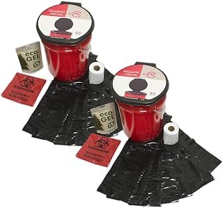 Emergency Zone Honey Bucket Style Toilet Complete Set with Liner and Chemicals. 2 Pack Price In India