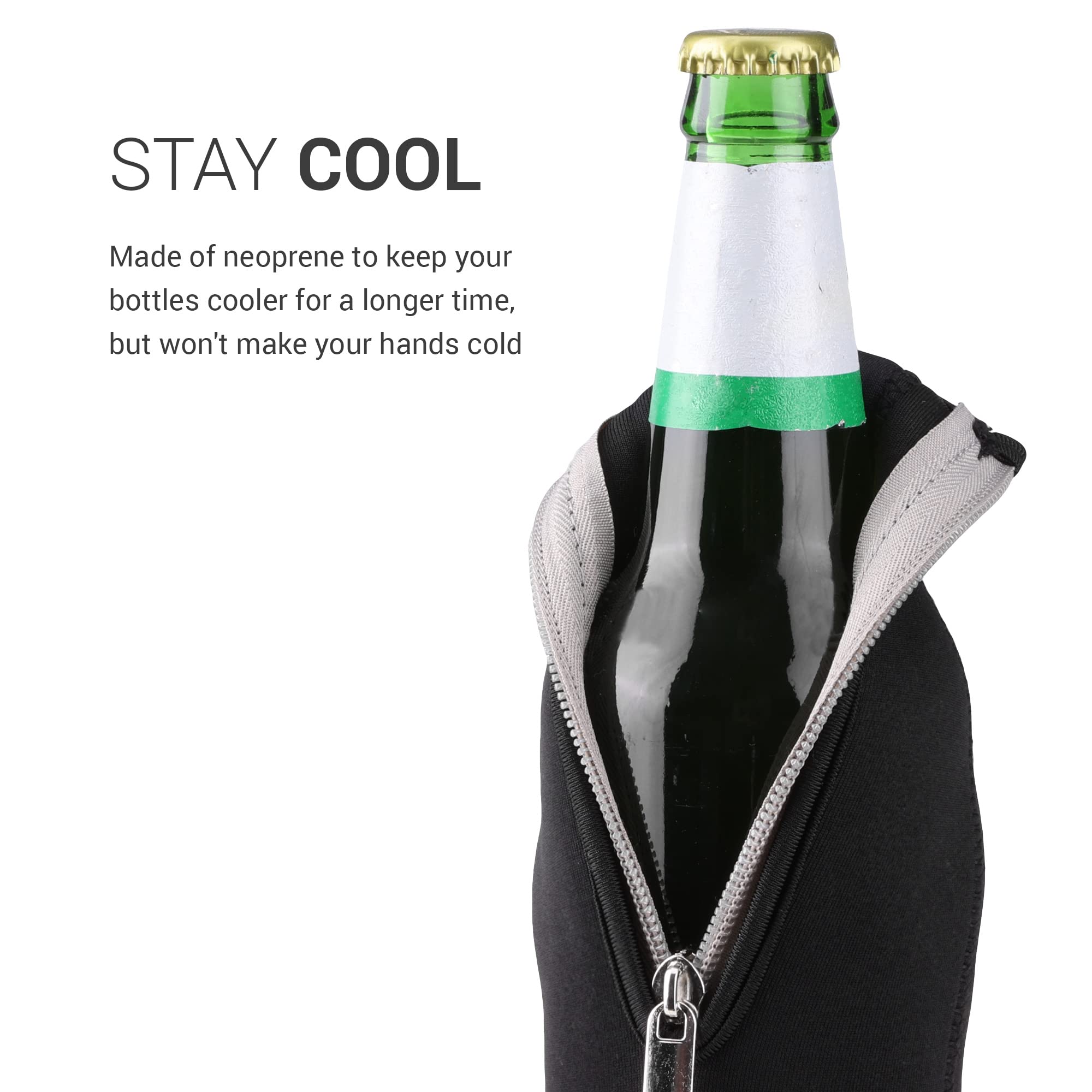 kwmobile Set de 2 Fundas enfriadoras de Botellas - para Botella de 330-500ml - Mantén tu Botella fría - Stay Cool