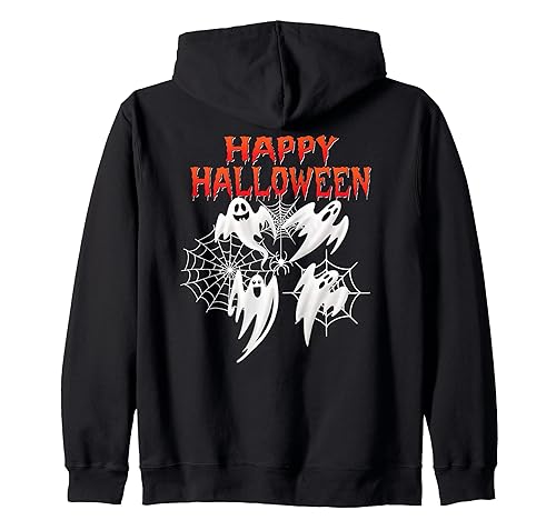 Sweet Spirit Halloween Creepy Ghost & Ghosts Outfit Zip Hoodie