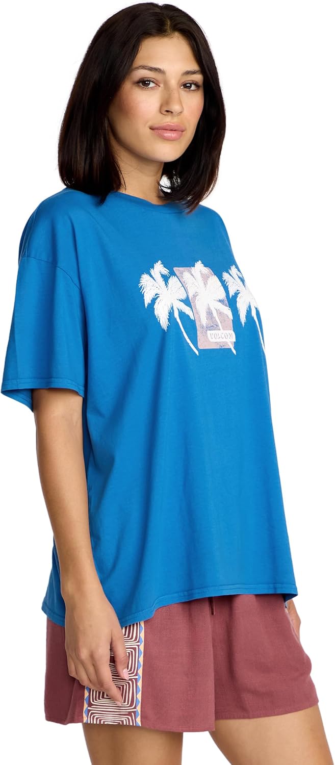 Volcom Women's Stones Throw Short Sleeve Boyfriend Tee – Organic Cotton Jersey T-Shirt - Image 3