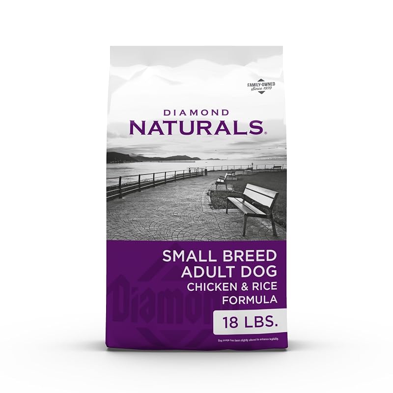 Ração seca para cães adultos de pequeno porte DIAMOND NATURALS Frango e Arroz, 8,17 kg
