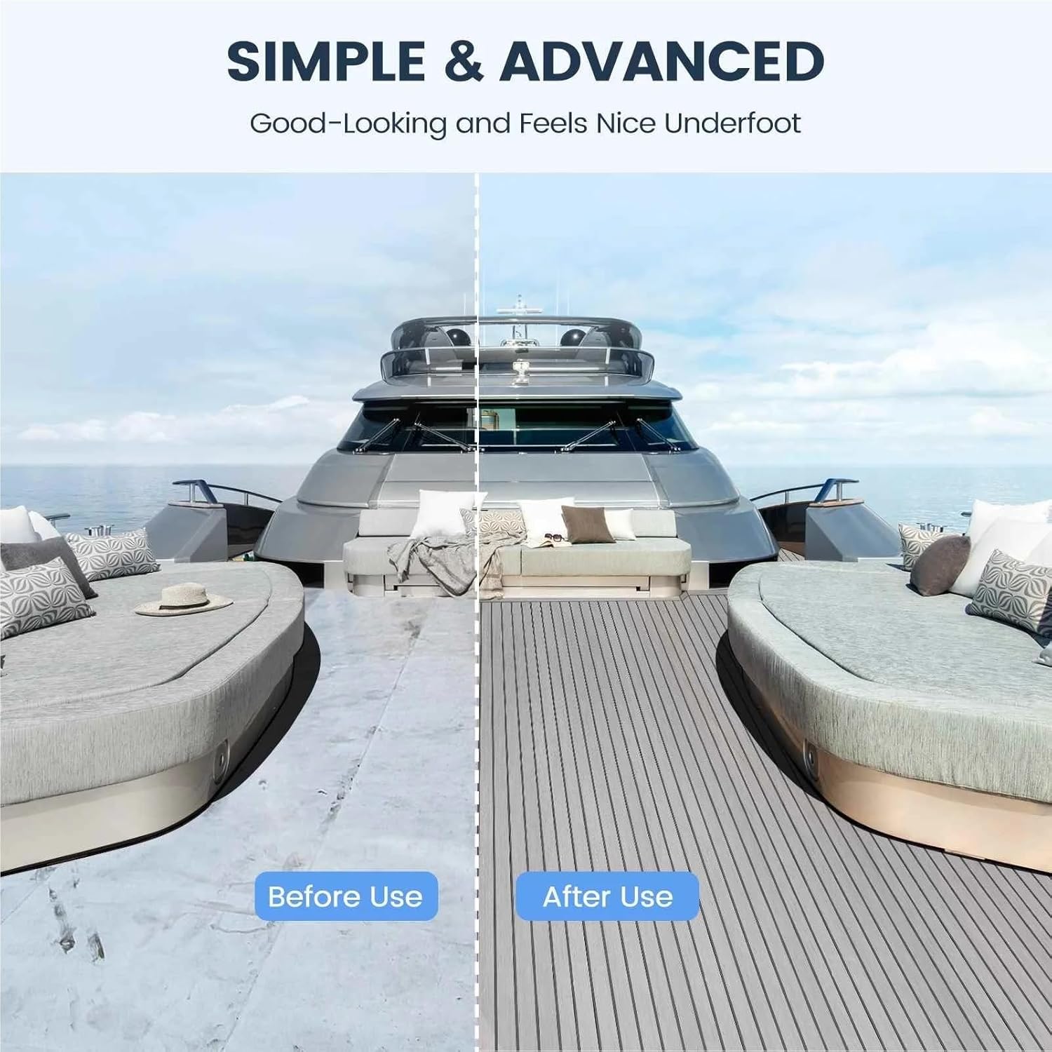 EVA発泡船板、 マット 3サイズ ブラウン デッキシート ヨット