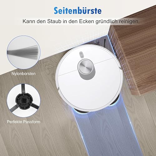 Pack of 18 Accessories for Xiaomi Robot Vacuum X20 Max / X20 Pro Robot Vacuum Cleaner, Replacement Parts with 1 Main Brush, 4 Wipes, 4 Dust Bags, 4 Filters, 4 Side Brushes, 1 Cleaning Brush - 7