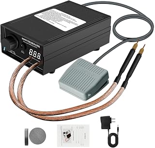 Portable 8000W Handheld Spot Welder - High Power Spot Welding Kit for 18650, 21700 Batteries. Complete with Welding Pen & Nickel Strips