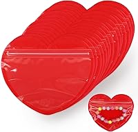 Vista 9 de HRX Package 100 mini bolsas para pequeñas empresas, bolsas de joyería en forma de corazón de 2 x 3 pulgadas, bolsas de Mylar transparentes