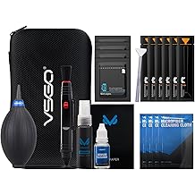 VSGO All-in-One Camera Cleaning Kit for Full Frame Sensor Cameras (24mm) Compatible with Canon, Nikon, Sony, Pentax &amp; DSLR, Includes CMOS Swabs, Lens Pen, Air Blower &amp; More (DKL-20F)
