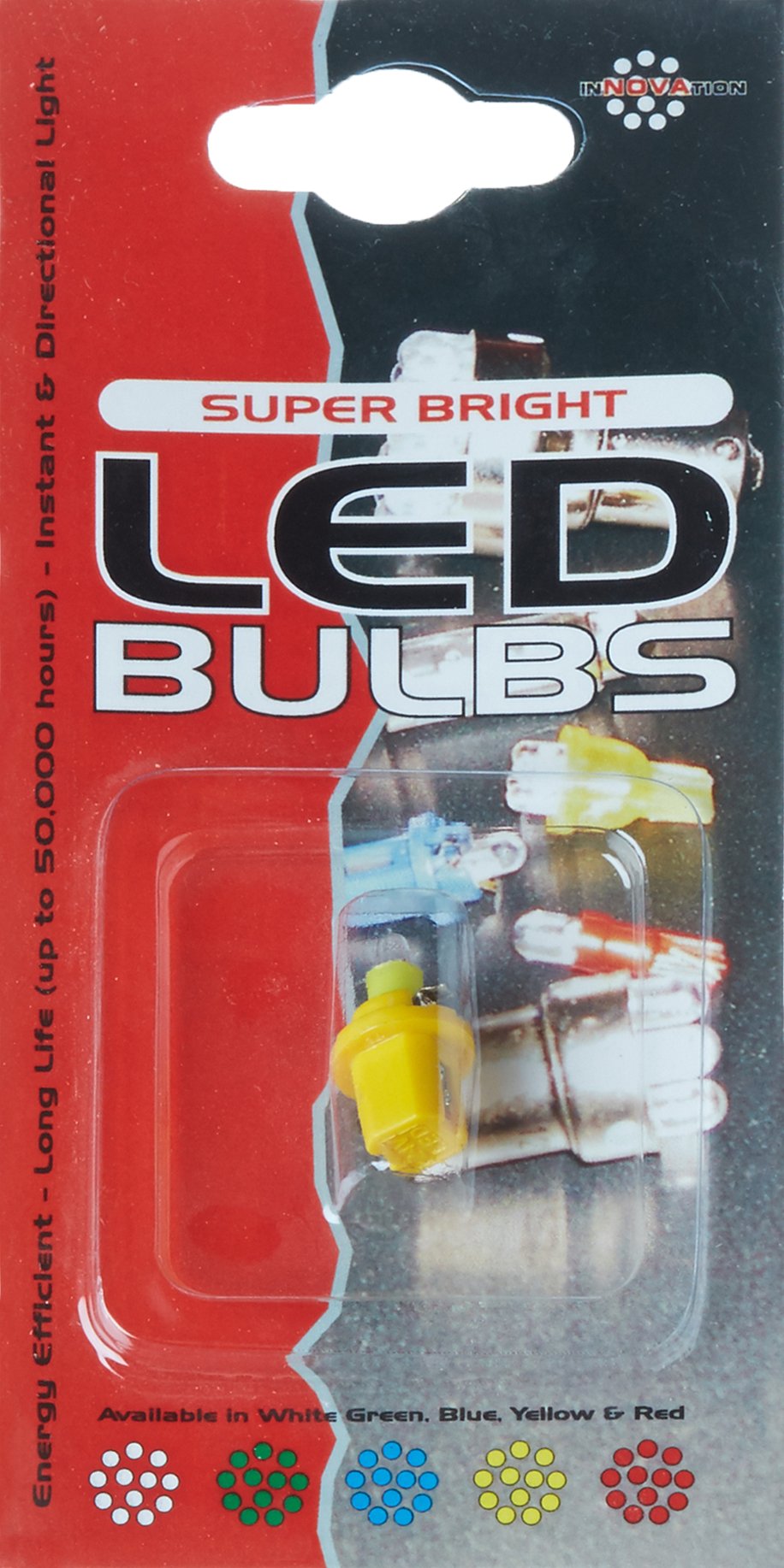 Autolamps LED508TY 24V B8.5D Tacho 1-LED Bulb - Yellow