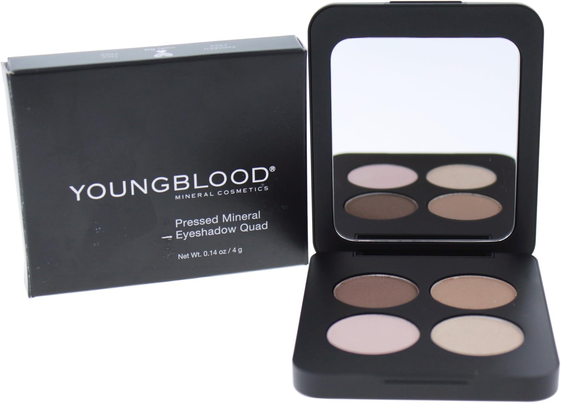 Youngblood Mineral Cosmetics Natural Pressed Mineral Quad Eyeshadow - 4 g / 14 oz (Eternity)