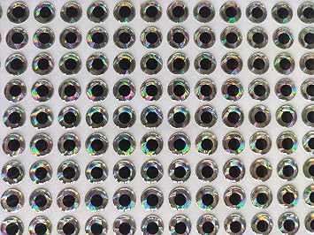 2mm 3mm 4mm 5mm 6mm 7mm 8mm 11mm Silver 3D Soft Holographic Fishing Lure Jig Fly Tying Material Craft Doll DIY Eyes 200pcs 8mm