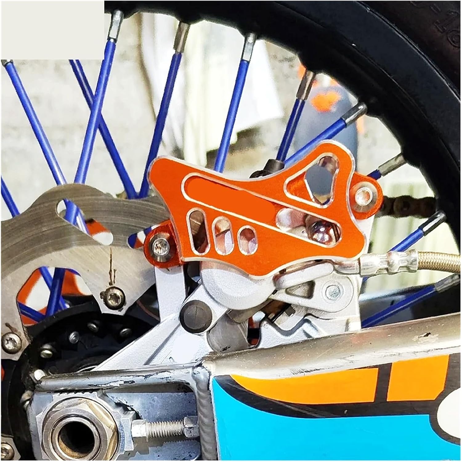 Motorcycle CNC Rear Brake Disc Caliper Guard Protector for Honda for CR125R for CR250R for CRF250X for CRF450X 250 450 for RX/R/L for KAYO for T4 for T6 for BSE,Effective Protection
