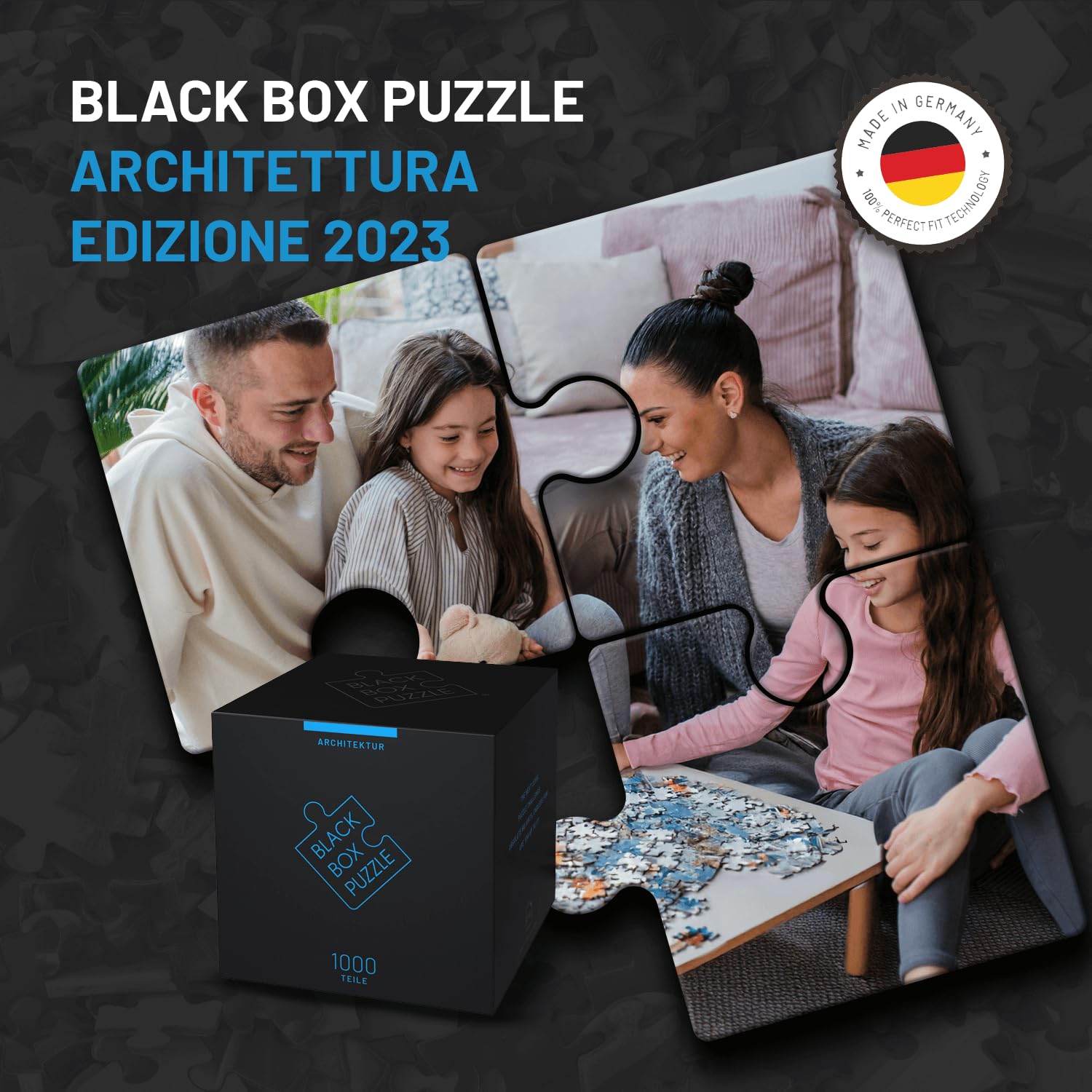 Black Box Puzzle 1000 pezzi, Blackbox Puzzle con motivo a sorpresa senza modello, Impossible Puzzle - puzzle difficile, per puzzle adulti e bambini dai 14 anni, puzzle box architettura edizione 2023