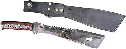 Miniatura 2 de -Machete táctico de 15 pulgadas, cuchillo de supervivencia de espiga completa, cuchillos de hoja libre de óxido, por encargo por ex Gorka Khukuri