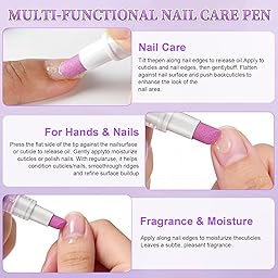 2-in-1 Nagelhautölstift, Nail Care Pen, Nagelhautschieber Ölstift Keramik, Nagelpflege Nagellack Stift, Nagelöl Cuticle Oil Pen Nagelpflegeöl für Nagelhaut die Reparatur von Rissigen Trockenen
