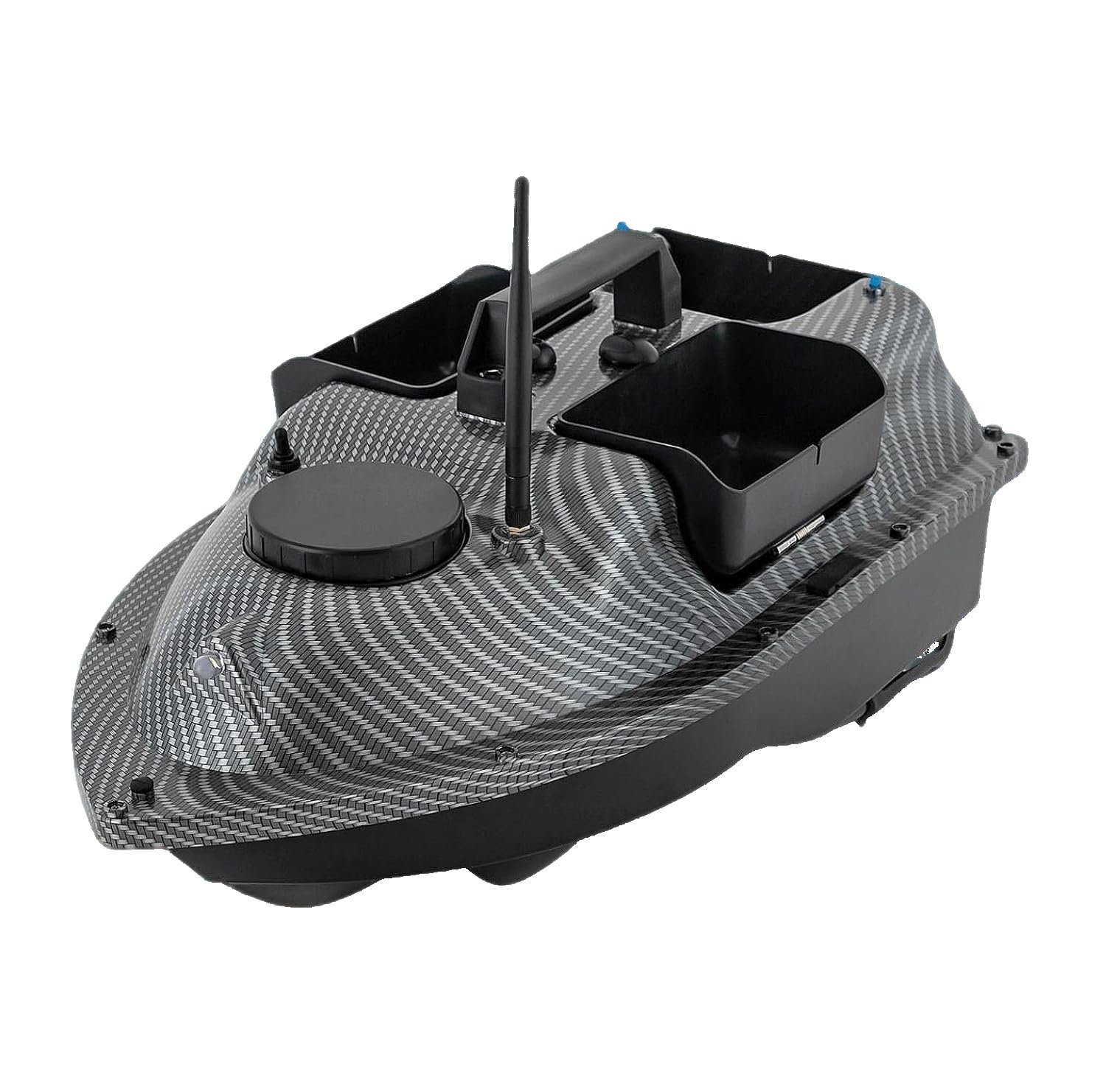 GPS-Smart-RC Wireless-Köder-Boot 2kg Laden automatischer Vorschub Return Fernbedienung 500M Entfernung Angel Nest Boot (Carbonfiber)
