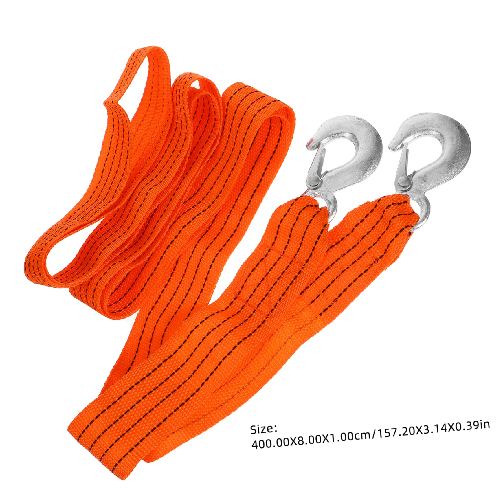PRETYZOOM Tow Strap with Hooks Heavy Duty Pull Rope for Towing Trucks Cars and Boats Capacity Lightweight and Portable for Roadside Assistance