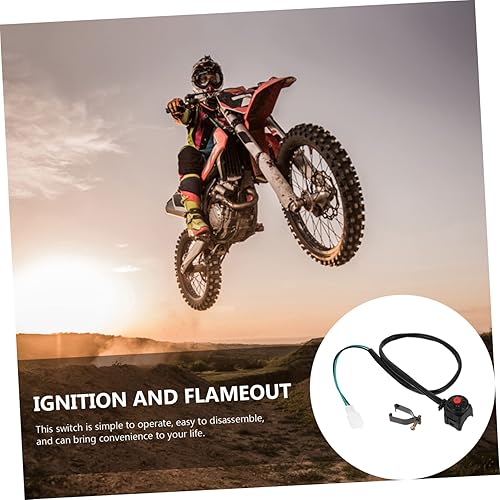 Miniatura 6 de SUPVOX Accesorios ATV 6 unids Botón para manillar motocicleta Starter ATV Moto Dirt Horns Stop Universal Kill Engine Speaker Bike Push Start Bocina