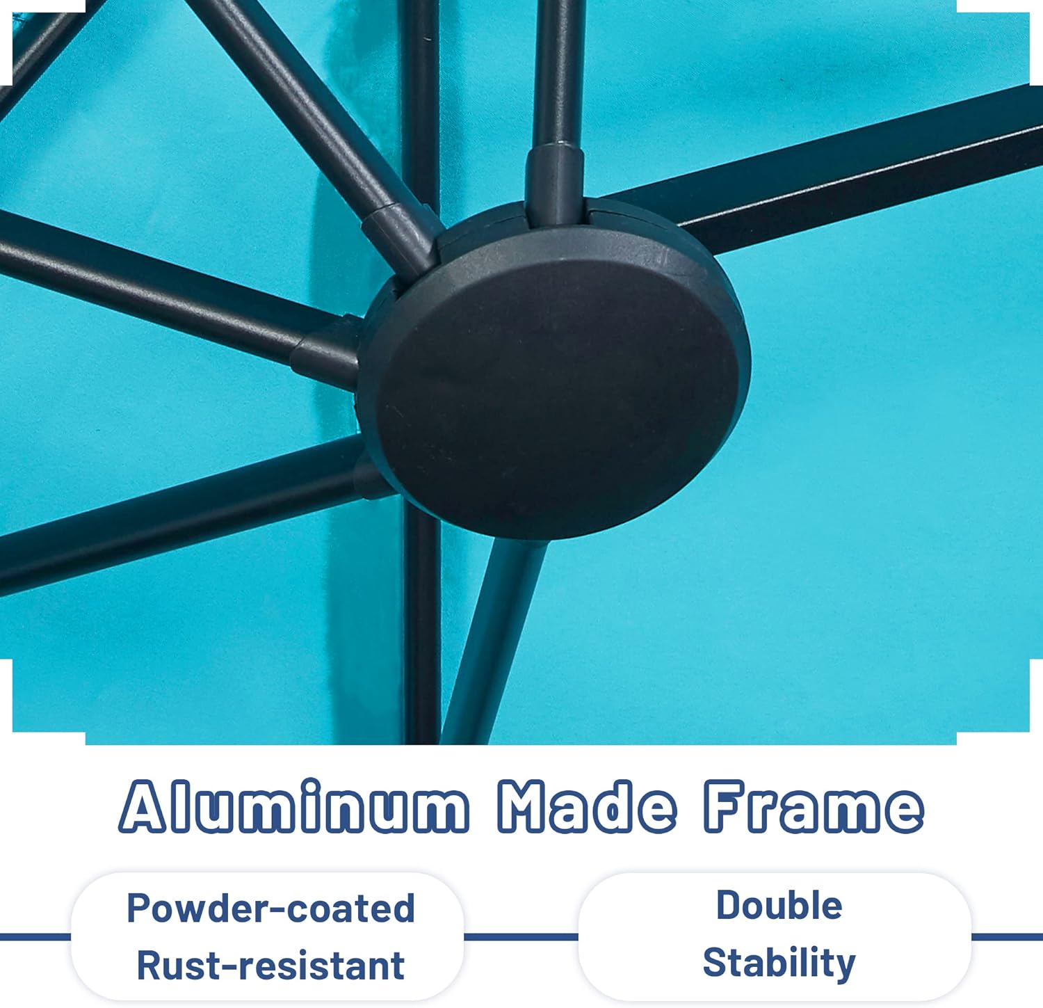 SUPERJARE 13 FT Outdoor Patio Umbrella and Patio Umbrella Cover with Rod for 7 to 11 Ft Umbrellas & 15 Ft Double-Sided Umbrellas