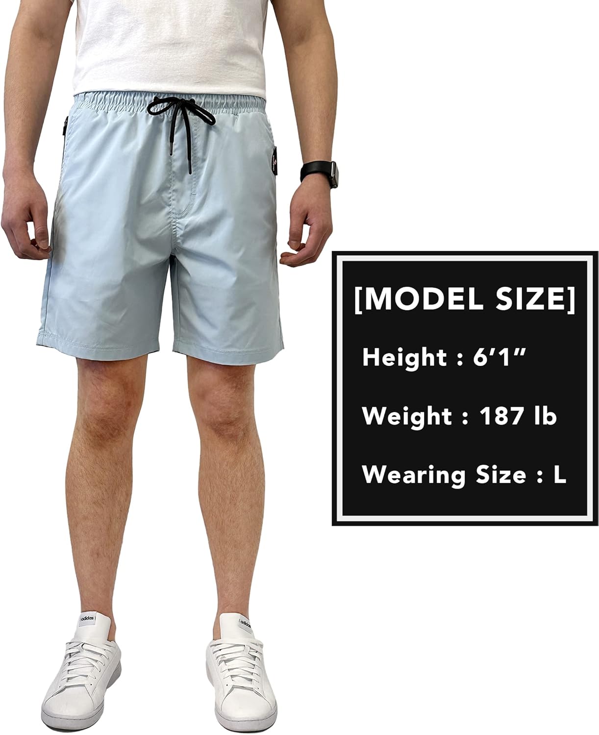 Southpole Mens Quick-Dry Water Resistant Nylon Shorts Inseam 7" - Image 6